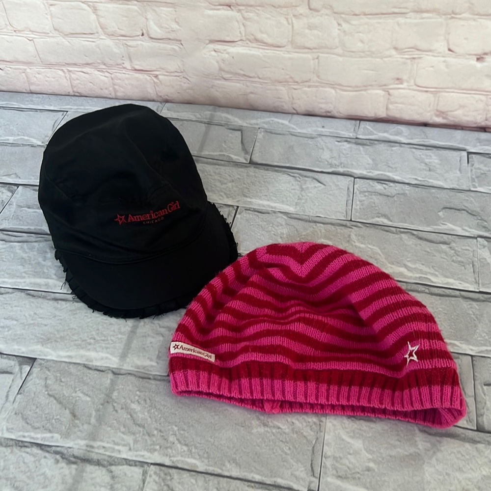 American Girl hat & beanie bundle